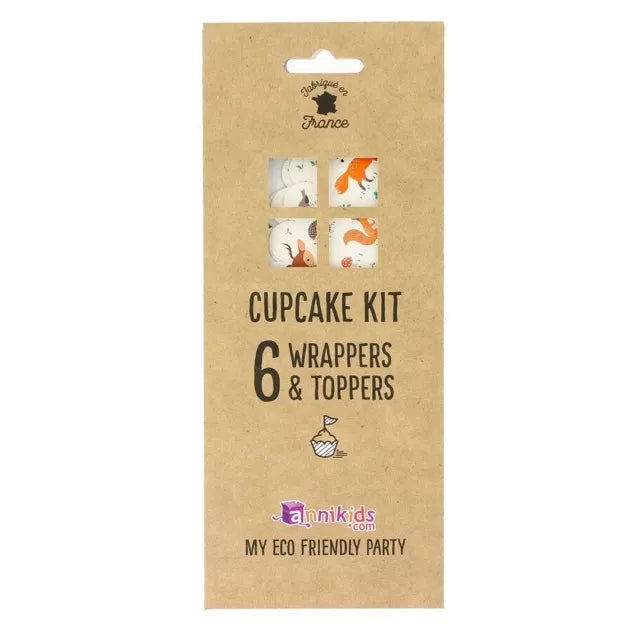 Kit de cupcakes de animales del bosque