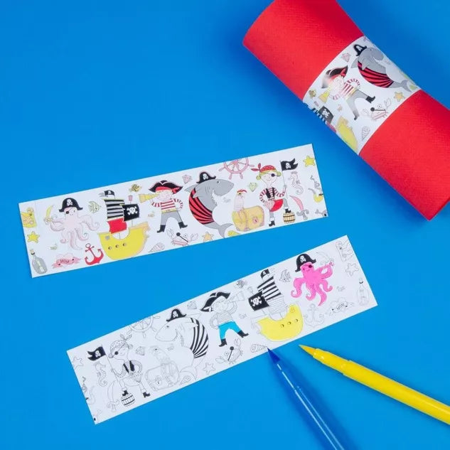 6 Servilleteros de papel -colores piratas redondos