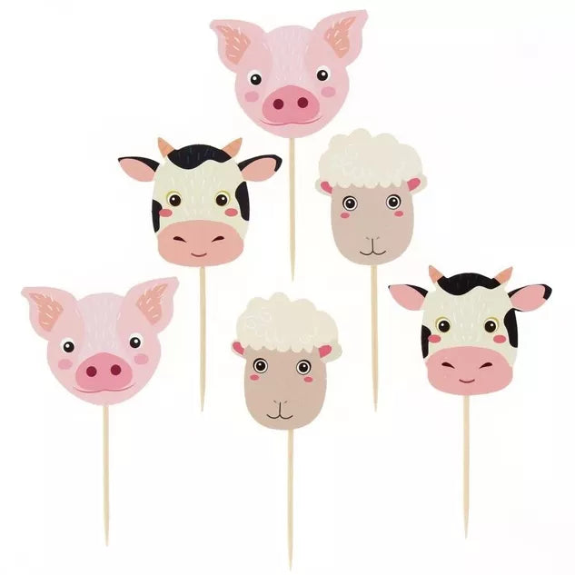 Kit de cupcakes de animales de granja