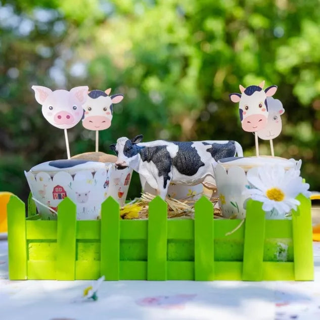 Kit de cupcakes de animales de granja