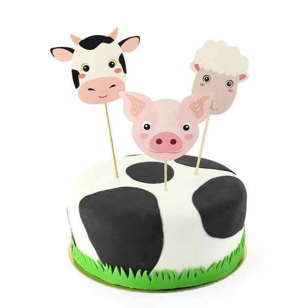 Toppers para tartas - Animales de granja