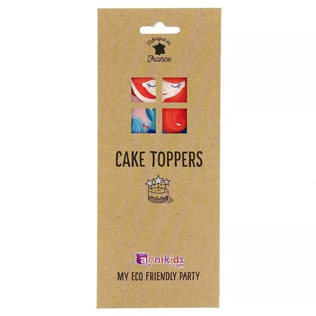 Toppers para tartas - Coral sirena