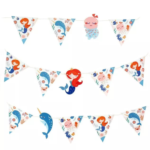 Guirnalda de papel Sirena Coral