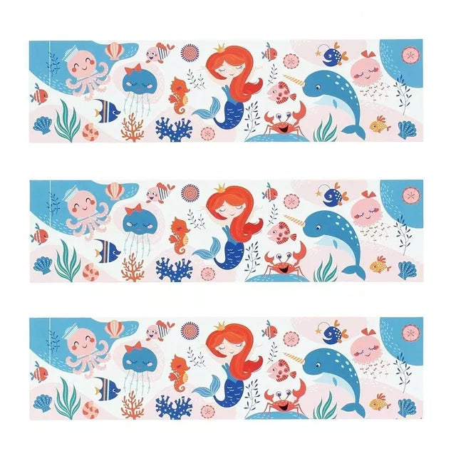 6 servilleteros de papel - coral sirena