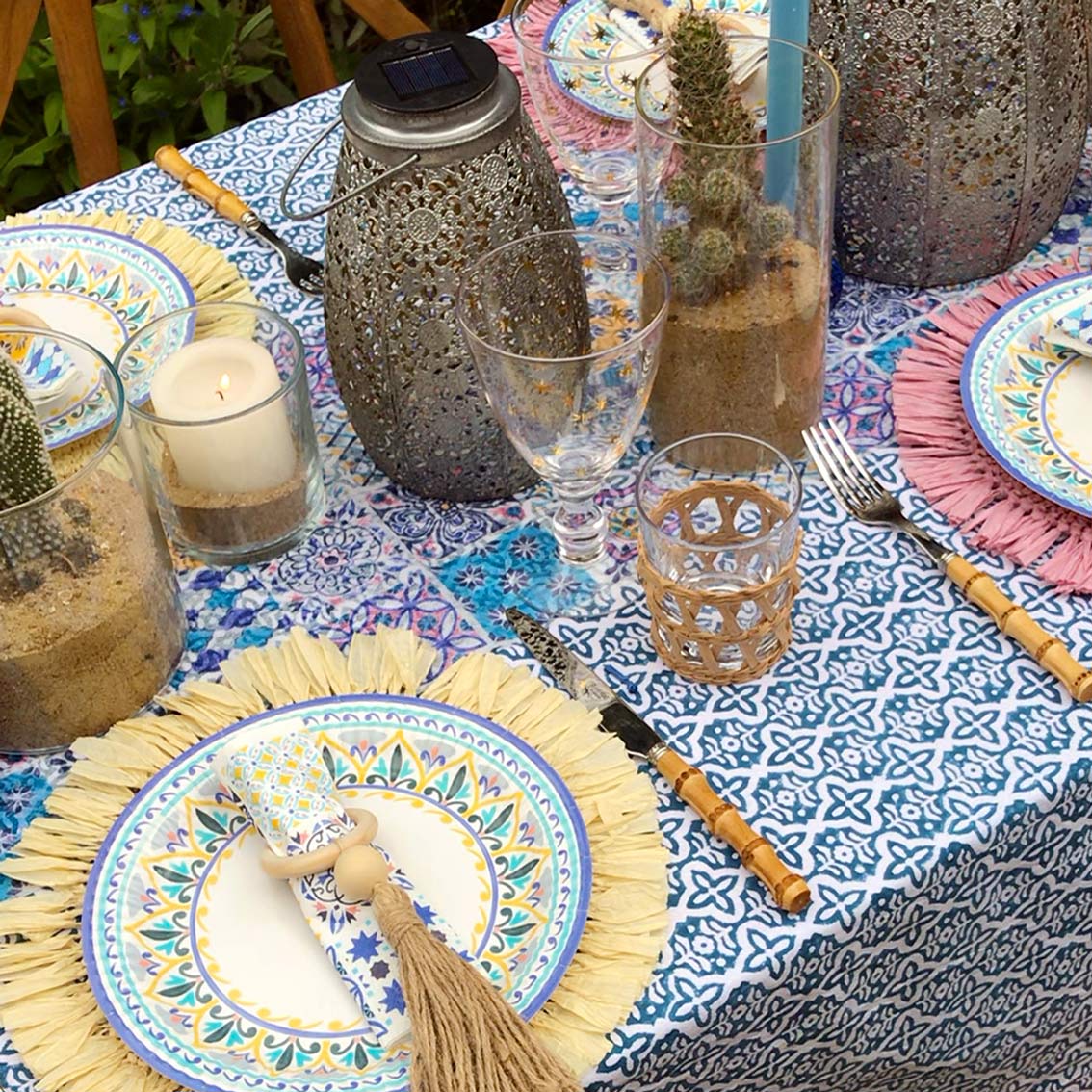 Servilletas de verano Souk Blue - Paquete de 20