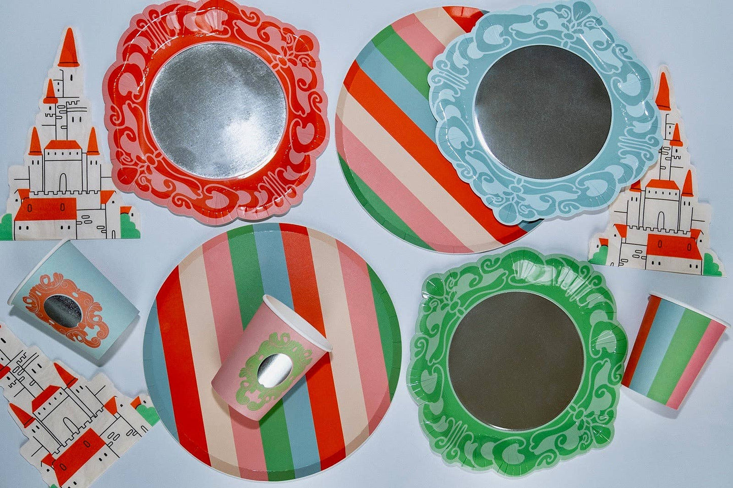 Vasos lisos Espejito Espejito (x 12) - Fiesta de Princesas