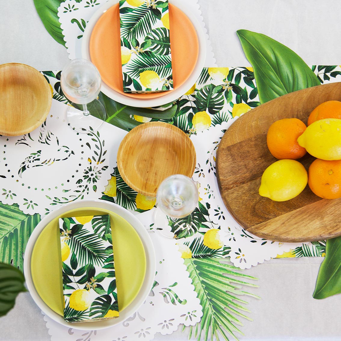 Servilletas Tropical Lemon - Paquete de 20