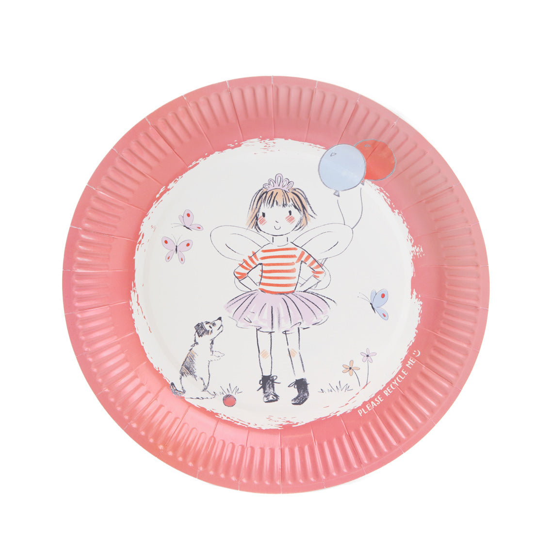 Tilly & Tigg Platos rosas - Paquete de 12