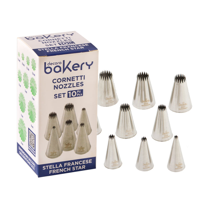 SET DE BOQUILLAS FRANCESAS ESTRELLA 10 UDS