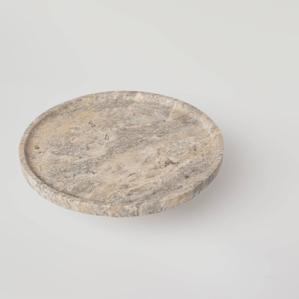 Base para pastel de travertino plateado