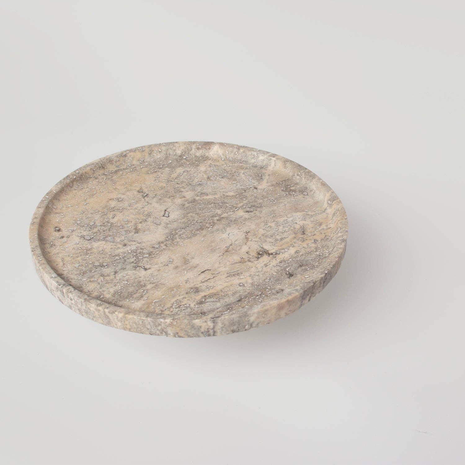 Base para pastel de travertino plateado