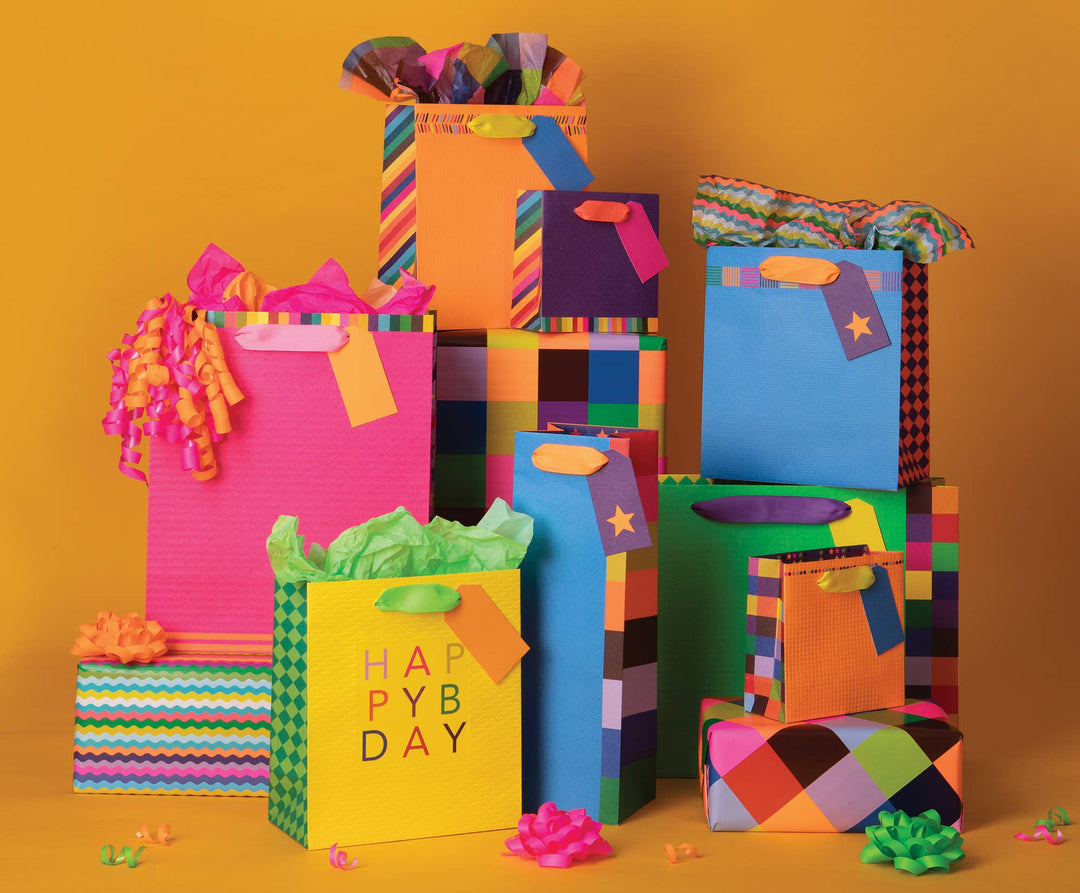 Bolsa grande para regalo Colour Hub rosa