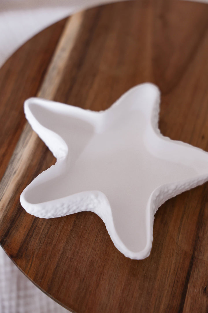 Estrella de mar de concha de mejillón decorativa