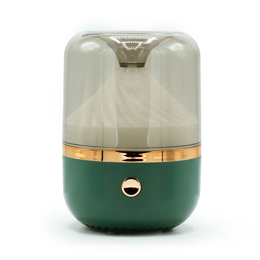 Difusor Aroma  Verde y Bronce - USB - Cambio de color