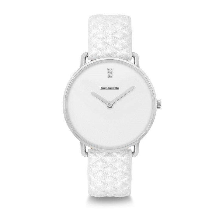Reloj Giulia 34 Uno acolchado plata blanco