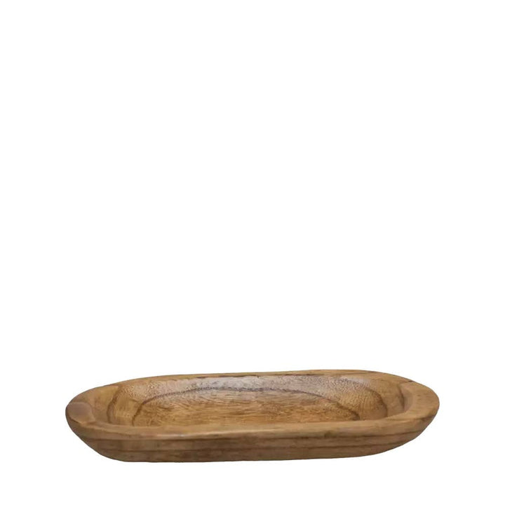 Bandeja decorativa de madera 35x15x4,5cm