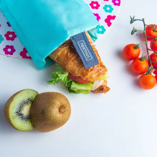 Porta bocadillo baguette turquesa