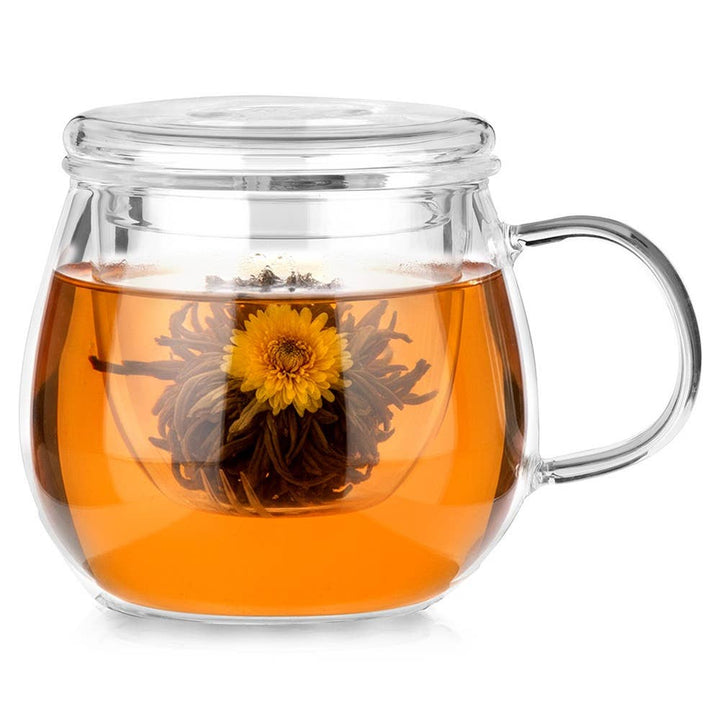 Taza con infusor y tapa de vidrio 400 ml 139815