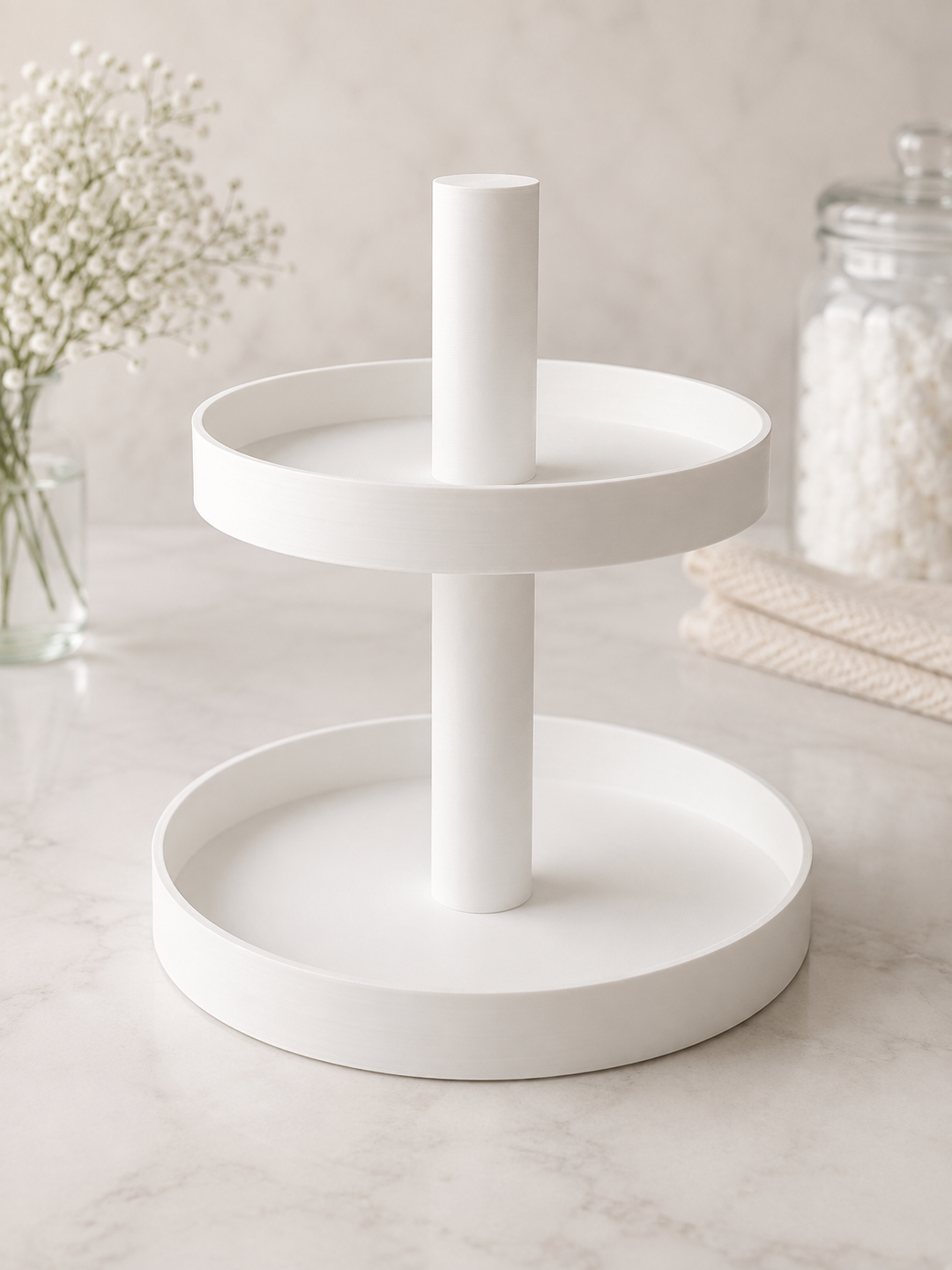 Stand para postres blanco 2 niveles