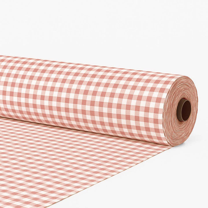 Tela al corte continuo algodón cuadro vichy ancho 280 cm