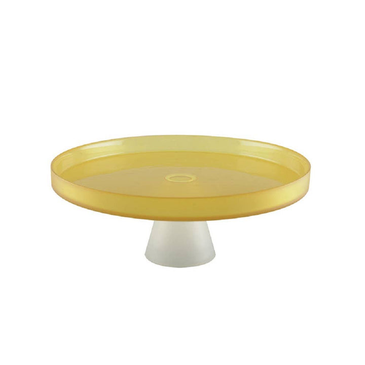 Soporte para tartas con base blanca de 28 cm - limón