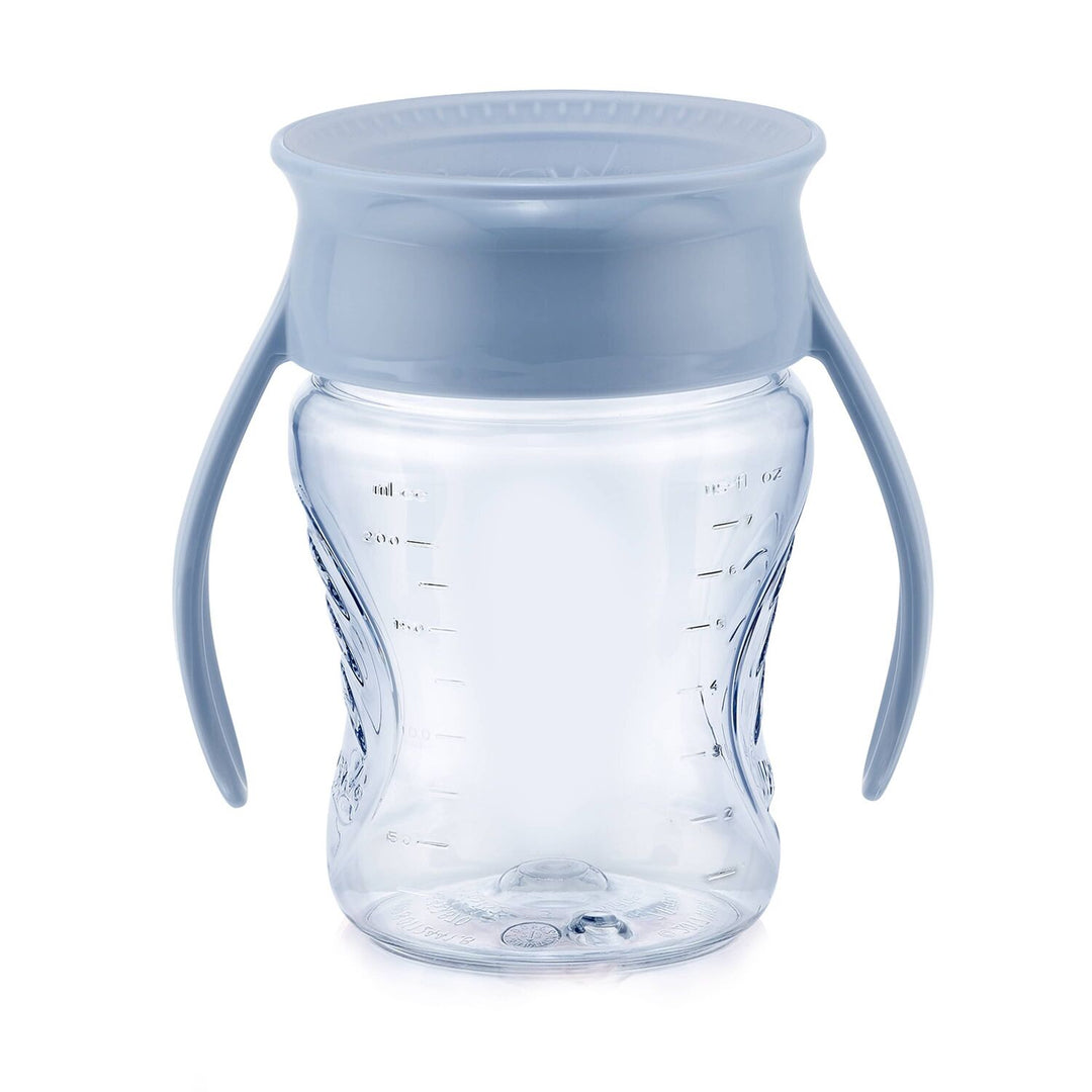 Vaso para bebé azul 360° 6 meses - 207 ml