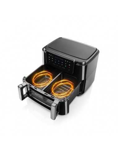 Freidora Digital sin Aceite HAEGER Super Cook 10L - 10 L, 10 Programas, 2 Cubetas, 2600 W