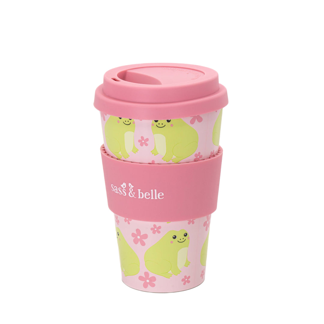 Vaso de viaje para café con diseño de rana