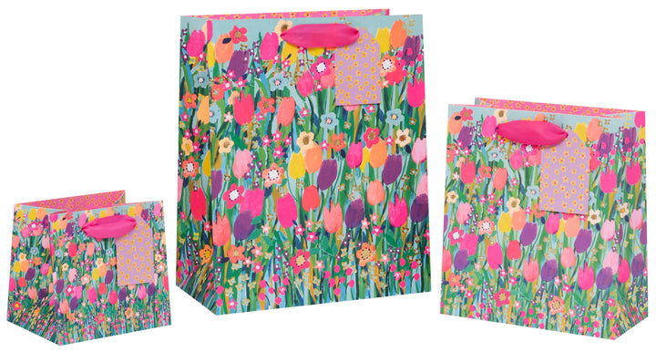 Bolso corto pradera de tulipanes