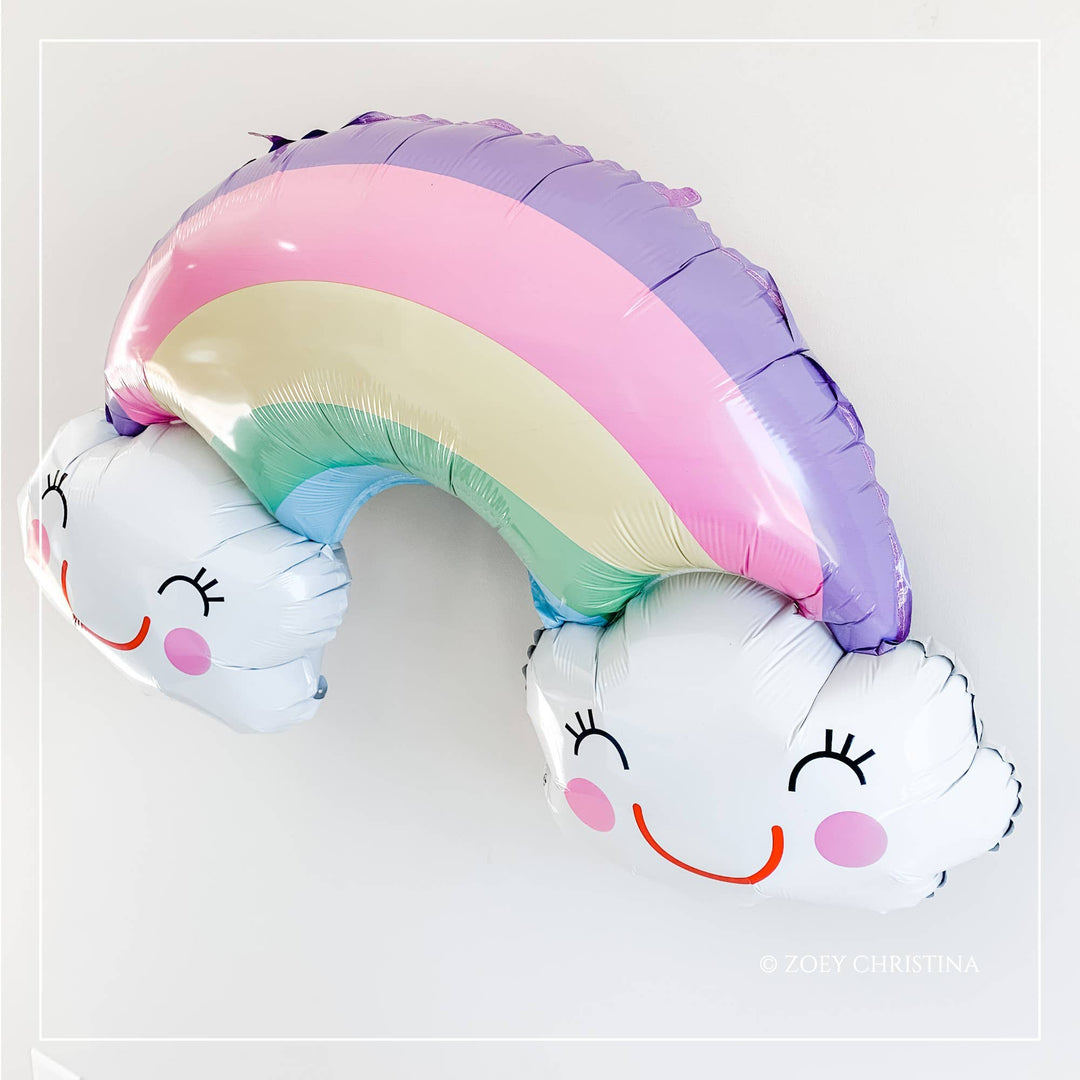 Globo de nube arcoíris pastel