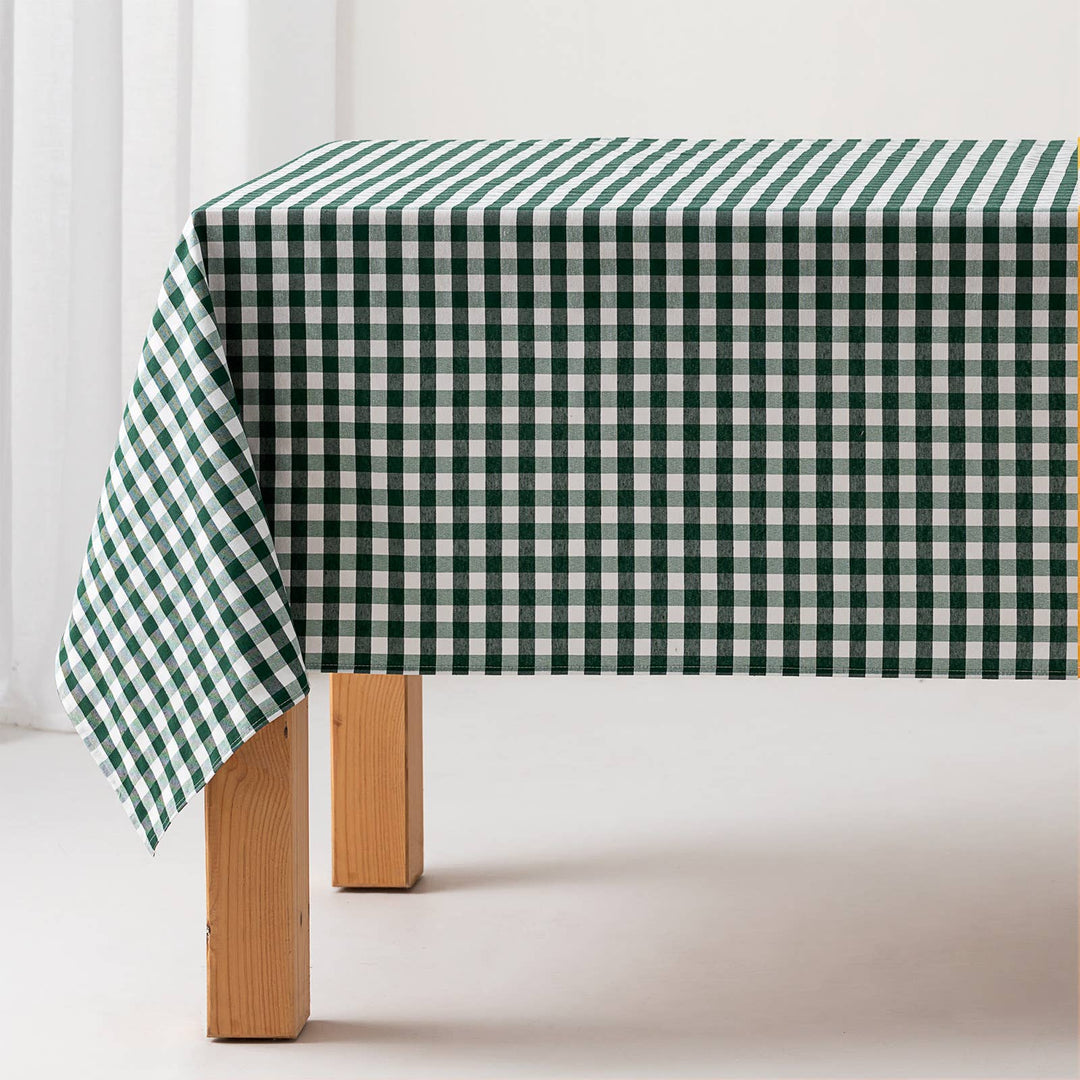 Tela al corte continuo algodón cuadro vichy ancho 280 cm