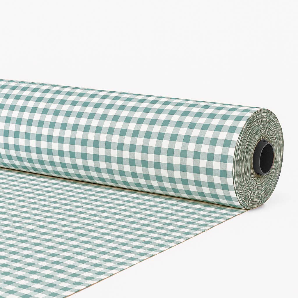 Tela al corte continuo algodón cuadro vichy ancho 280 cm