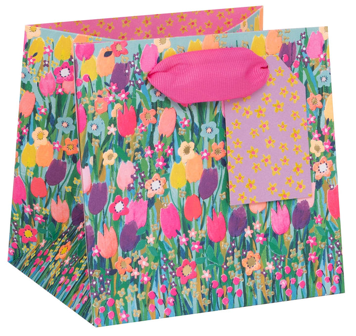 Bolso corto pradera de tulipanes