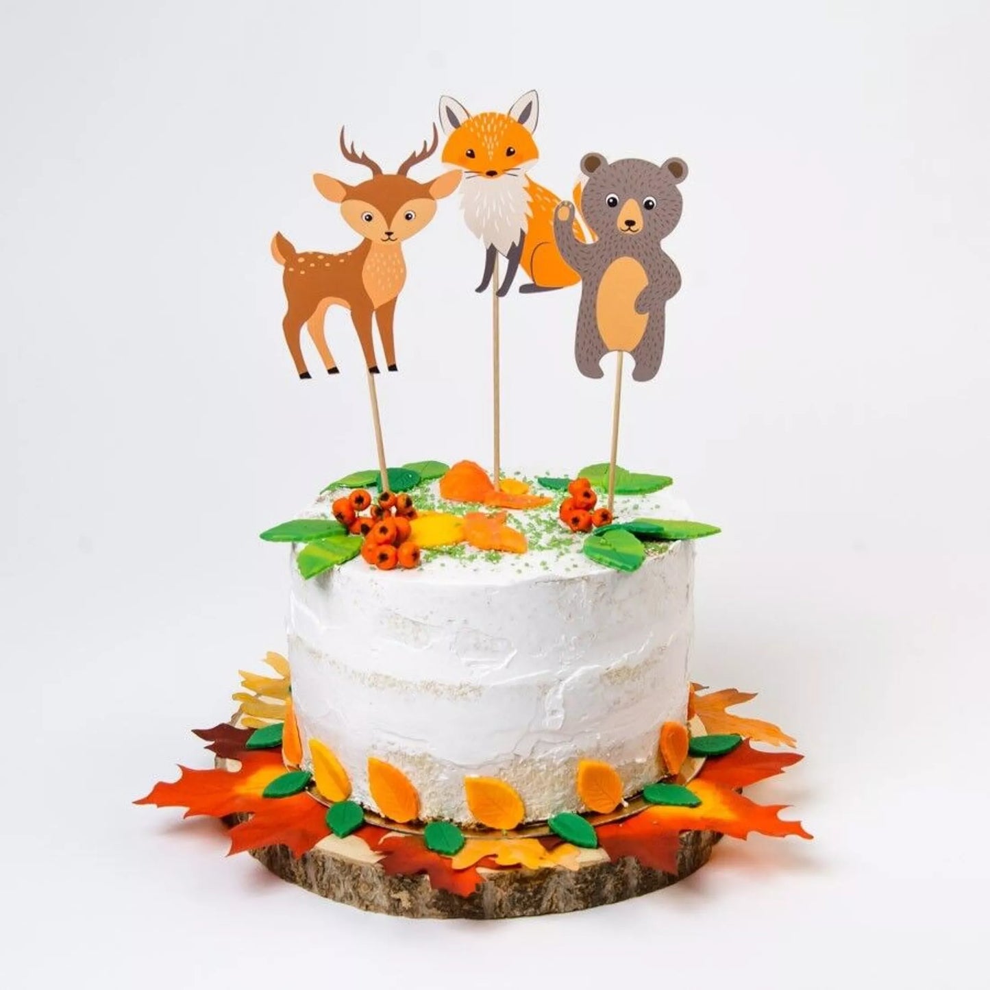 Toppers para tarta -  Animales Del Bosque