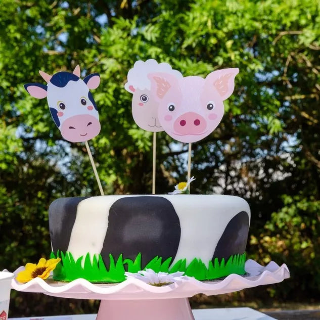 Toppers para tartas - Animales de granja