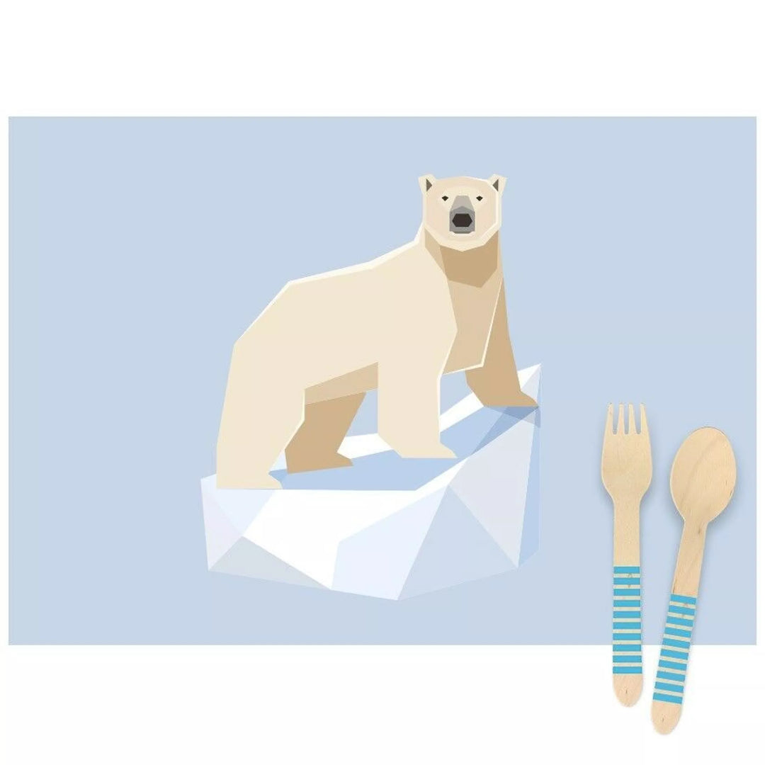 6 manteles individuales Animales polares