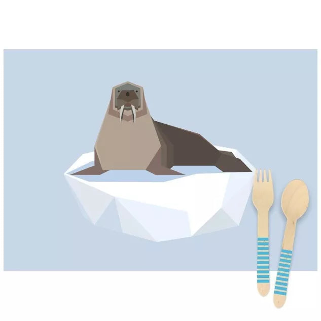 6 manteles individuales Animales polares