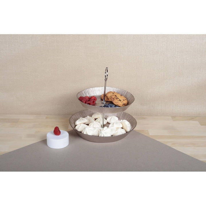 Soporte de dos niveles para postres 25x25x28cm