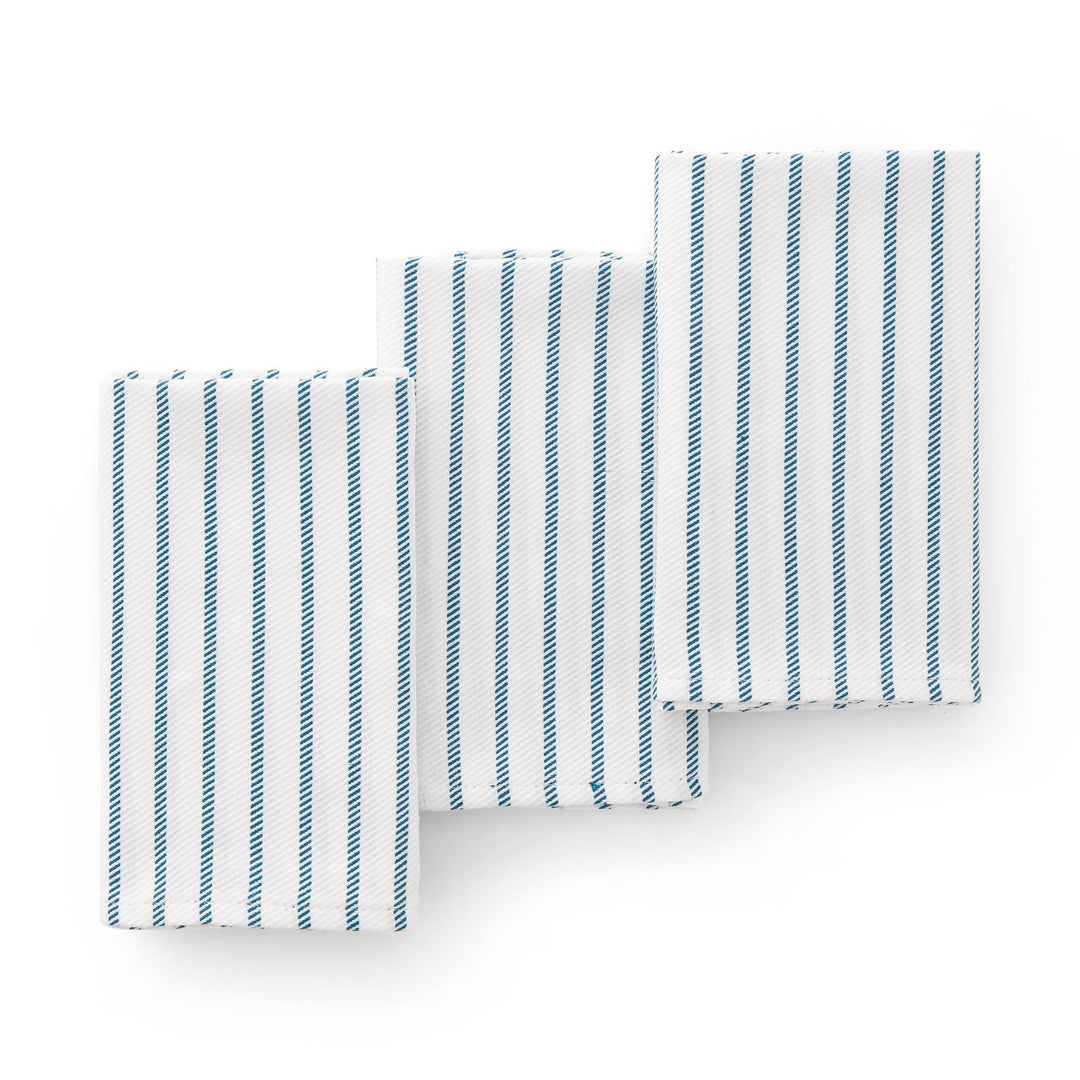 Set 3 paños cocina algodón tacto suave resistente rayas