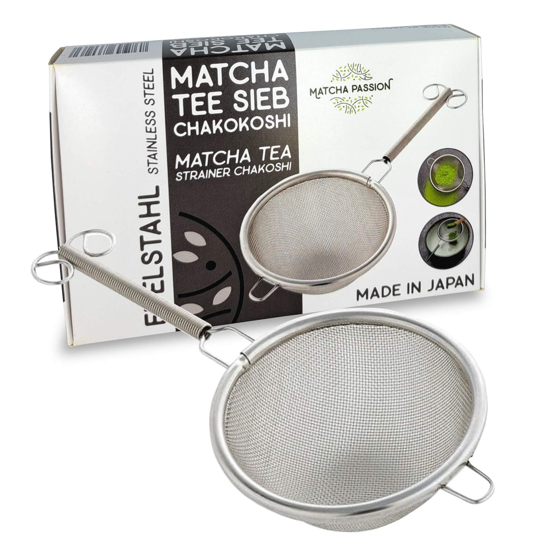 Colador para té matcha de acero inoxidable, chakoshi