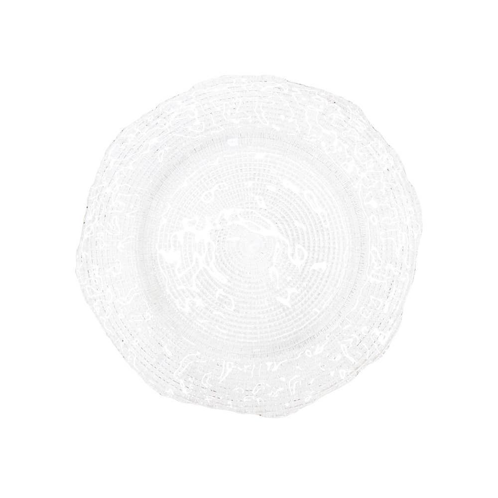 Plato llano transparente 27cm