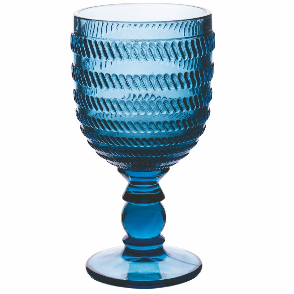 Set de 6 copas geométricas de 310 ml en vidrio