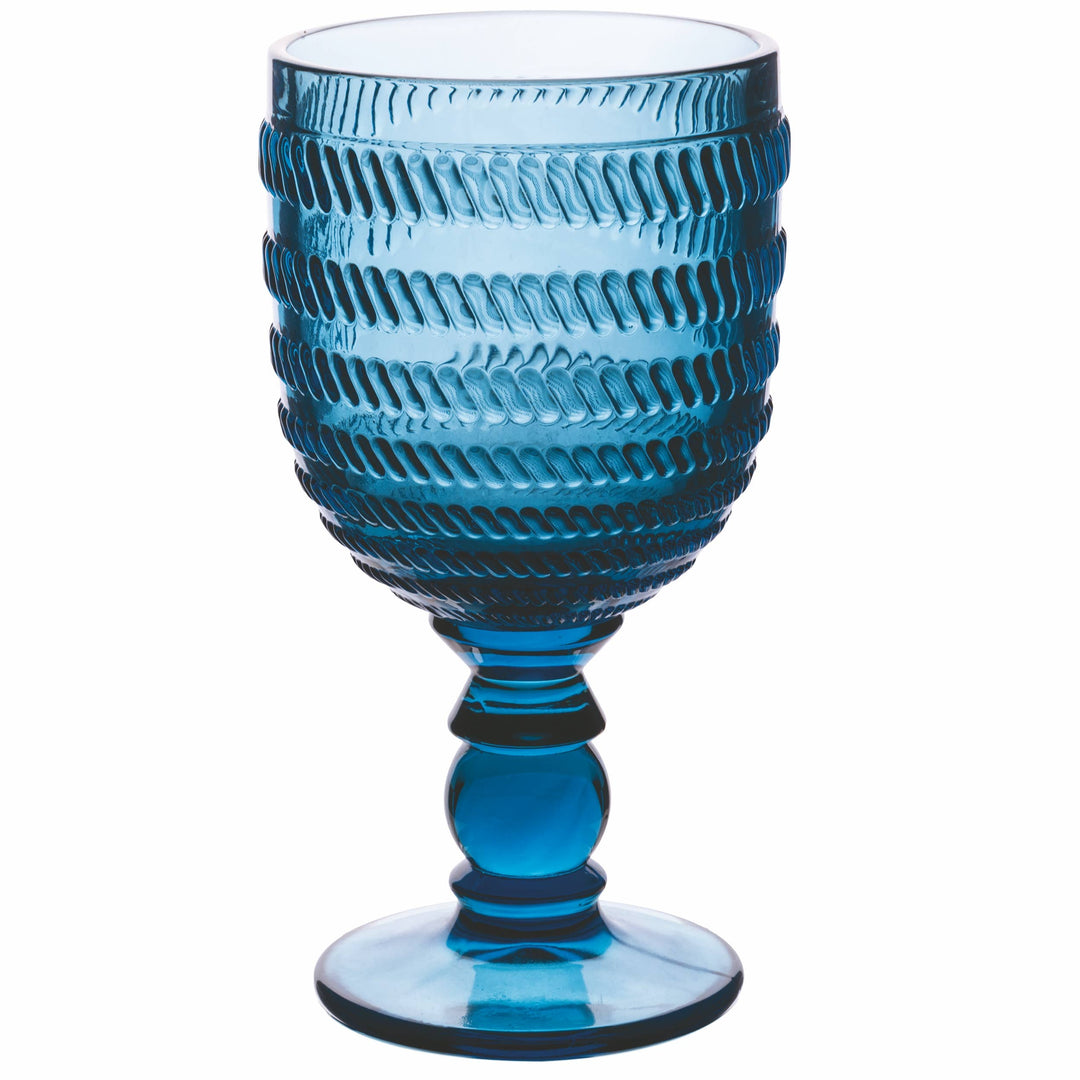 Set de 6 copas geométricas de 310 ml en vidrio