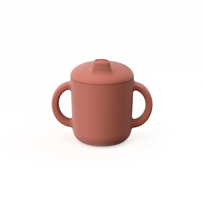 Taza de silicona con asas - Terracota