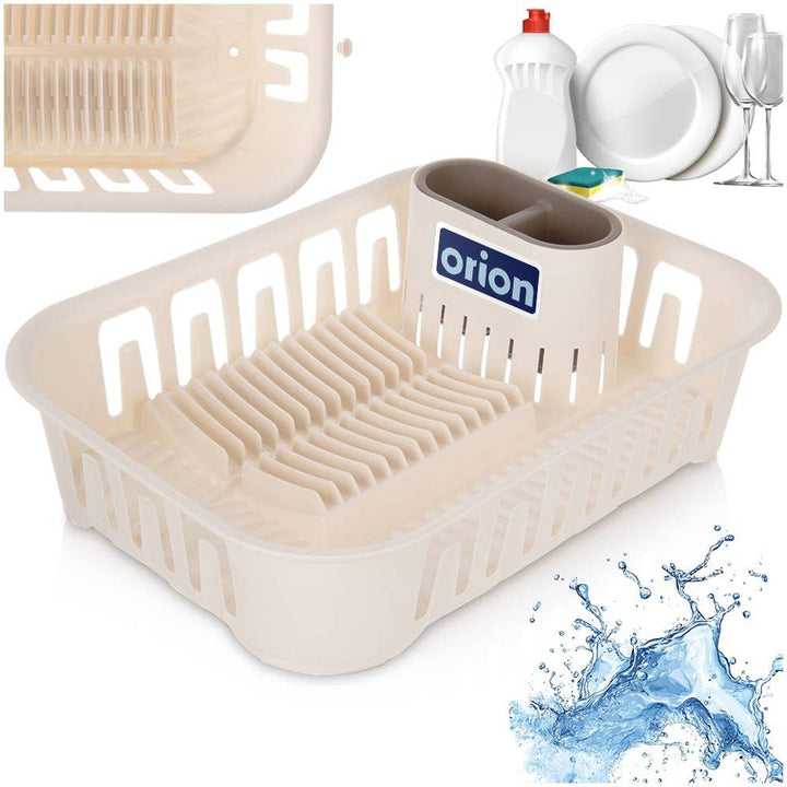 Escurridor de platos crema 39x29x11 cm 155218