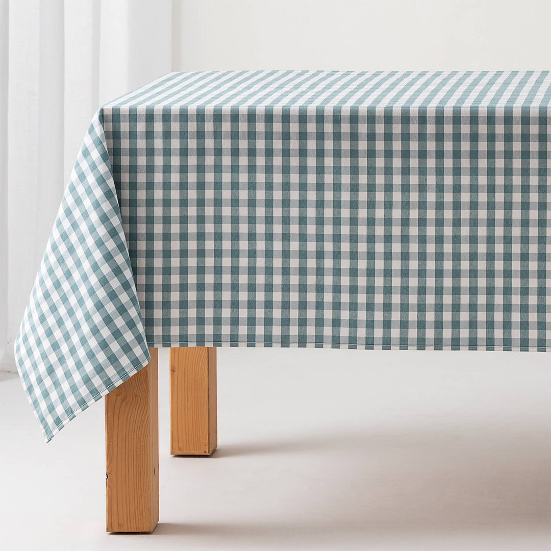 Tela al corte continuo algodón cuadro vichy ancho 280 cm