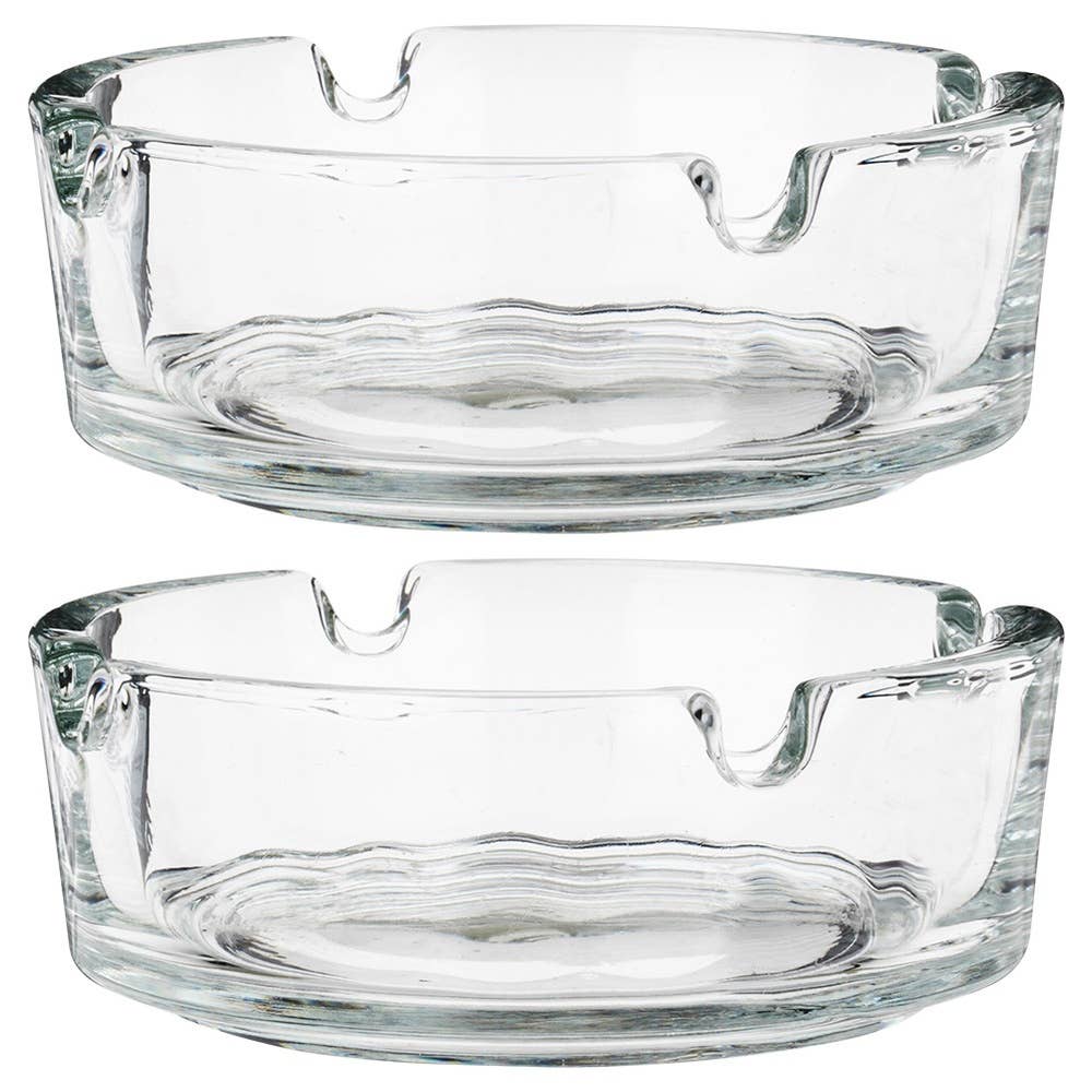 Cenicero de cristal 8 cm 2 unidades 568122