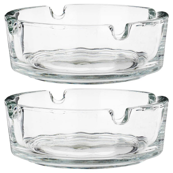 Cenicero de cristal 8 cm 2 unidades 568122
