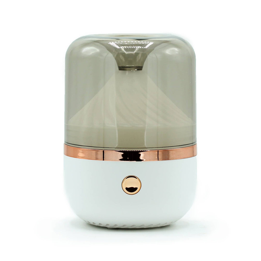 Difusor Aroma  Blanco y Bronce - USB - Cambio de color