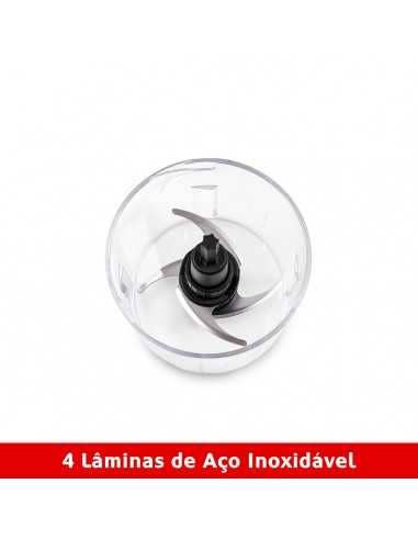 Picadora HAEGER Chop Master - 500ml, 2 Velocidades, 500W, Blanca